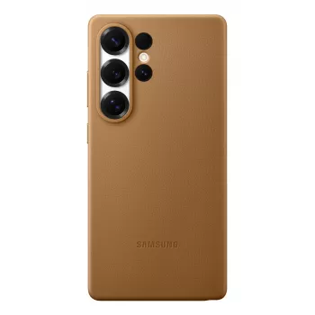Samsung EF-VS938 Kindsuit funda de piel sintética para Galaxy S25 Ultra, camel (marrón)