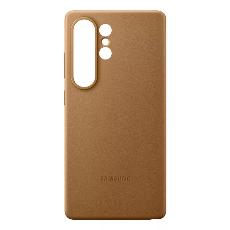 Samsung EF-VS938 Kindsuit funda de piel sintética para Galaxy S25 Ultra, camel (marrón)