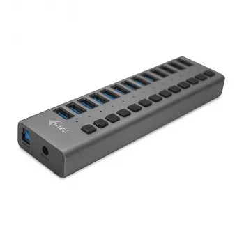 i-tec USB 3.0 Hub de carga 13 puertos + adaptador de corriente 60 W