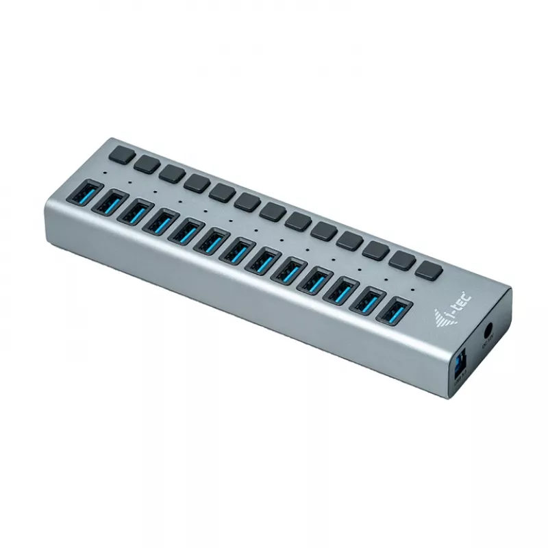 i-tec USB 3.0 Hub de carga 13 puertos + adaptador de corriente 60 W