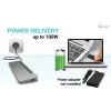 i-tec USB-C Estación de acoplamiento metálica ergonómica 3x 4K Display + Power Delivery 100 W