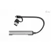 i-tec USB-C/USB-A Hub metálico 1x USB 3.0 + 3x USB 2.0