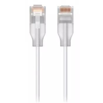Cable de red UBIQUITI UACC-Cable-Patch-EL-3M-W – Cat6, 3 m, 2,5 GbE, PoE++ (4PPoE), blanco