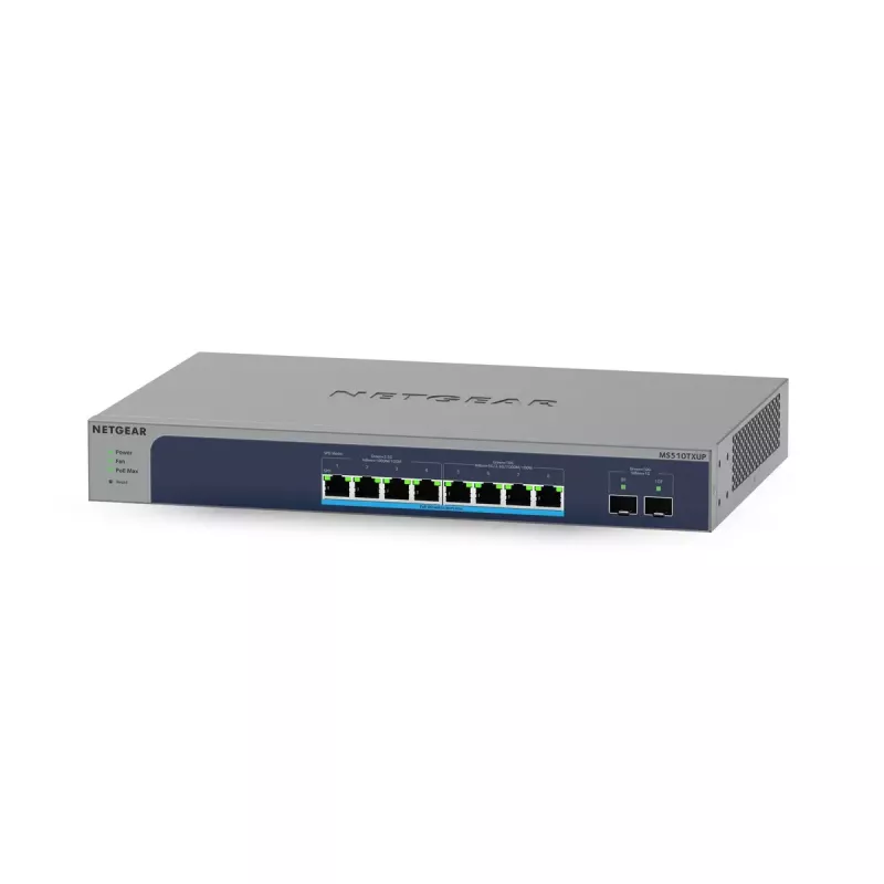 NETGEAR MS510TXUP Switch de red Managed L2/L3/L4 10G Ethernet (100/1000/10000) Power over Ethernet (PoE) Gris, Azul