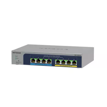 NETGEAR Switch Ethernet Plus Multi-Gigabit (2,5G) Ultra60 PoE++ de 8 puertos Managed L2/L3 2.5G Ethernet (100/1000/2500) Power over Ethernet (PoE) Gris