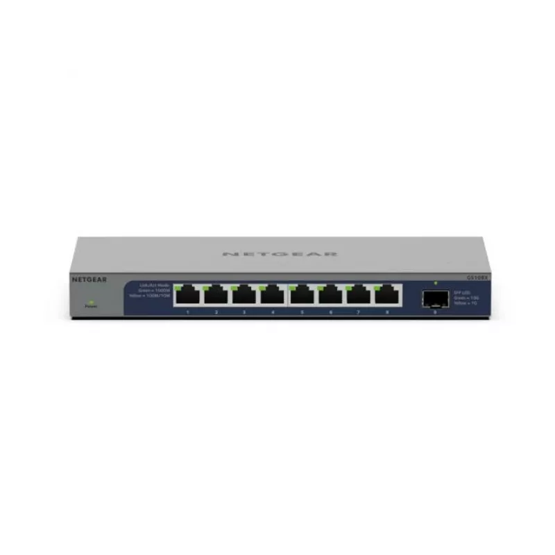 NETGEAR GS108X Unmanaged L2 Gigabit Ethernet (10/100/1000) Gris