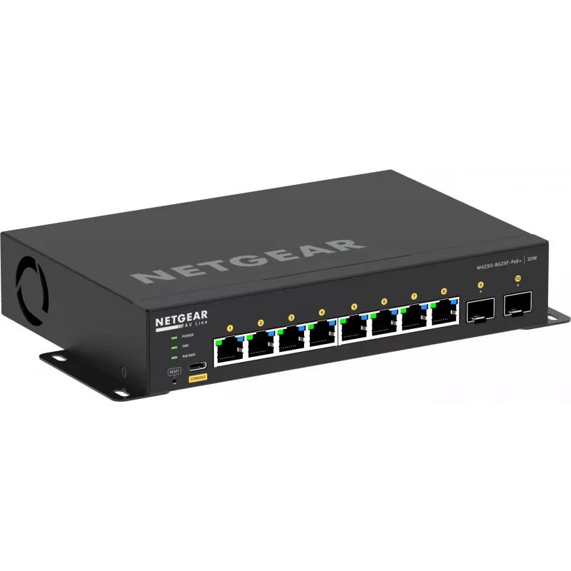 Switch gestionado NETGEAR GSM4210PX 8x1G PoE+ 220W 2xSFP+