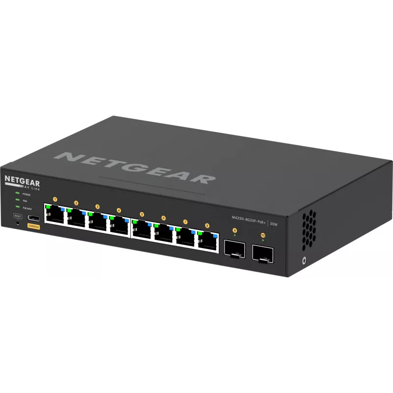 Switch gestionado NETGEAR GSM4210PX 8x1G PoE+ 220W 2xSFP+