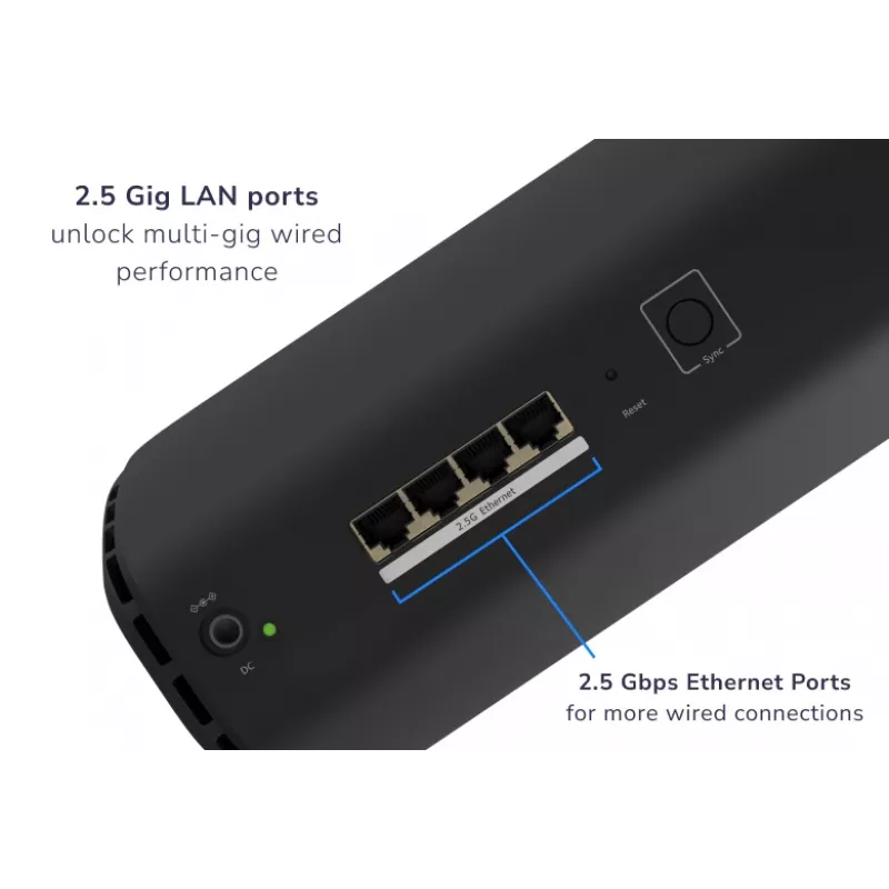 NETGEAR RBE870B Tri-Banda (2,4 GHz / 5 GHz / 6 GHz) Wi-Fi 7 (802.11be) Negro 4 Interno