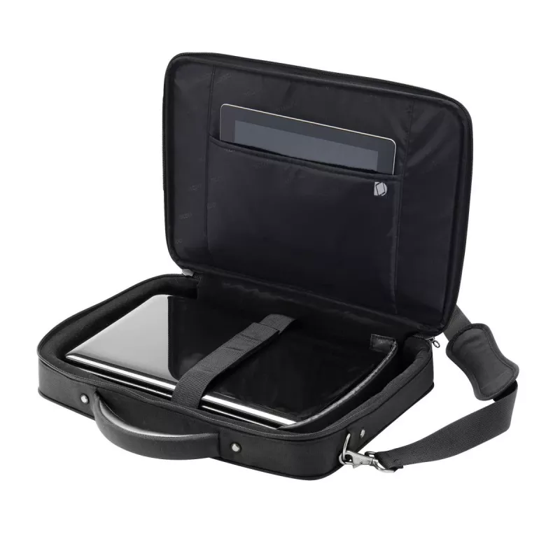 DICOTA Eco Multi Compact - Funda para portátil 14-15.6 pulgadas - Negro / Poliéster Rpet 600d