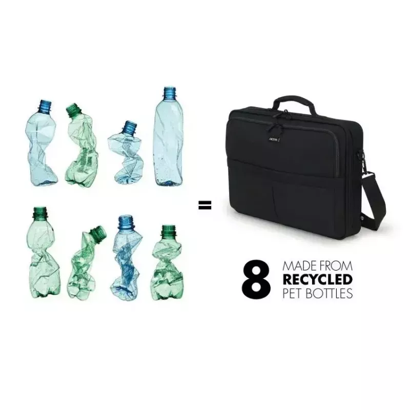 DICOTA Multi Scale -12-14.1 pulgadas Funda para portátil - Negro / PET reciclado 600d