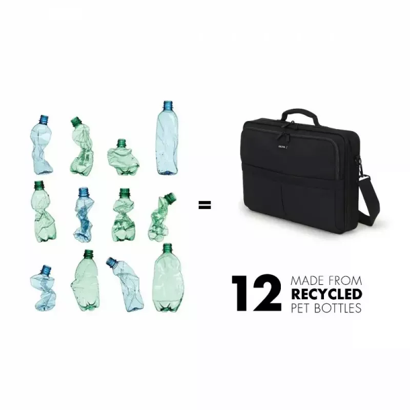 DICOTA Multi Scale -12-14.1 pulgadas Funda para portátil - Negro / PET reciclado 600d
