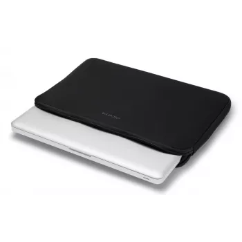 DICOTA Perfect Skin - Funda para portátil 10-11.6 pulgadas - Negro / Neopreno sintético con tejido exterior 100 % reciclado