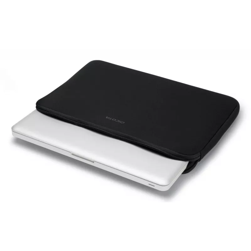DICOTA Perfect Skin - Funda para portátil 10-11.6 pulgadas - Negro / Neopreno sintético con tejido exterior 100 % reciclado