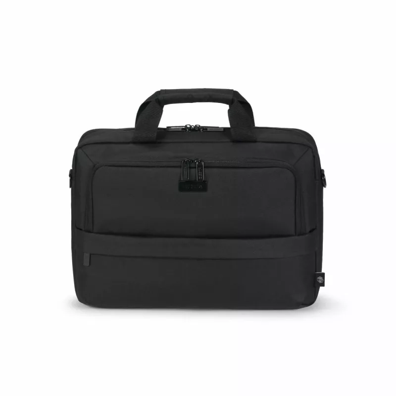 DICOTA Eco Top Traveller Core – Funda para portátil 13–14,1 inch – Negro / 300D 100 % poliéster PET reciclado