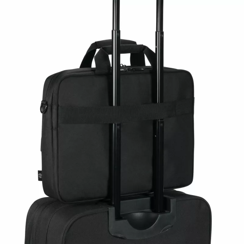 DICOTA Eco Top Traveller Core – Funda para portátil 13–14,1 inch – Negro / 300D 100 % poliéster PET reciclado