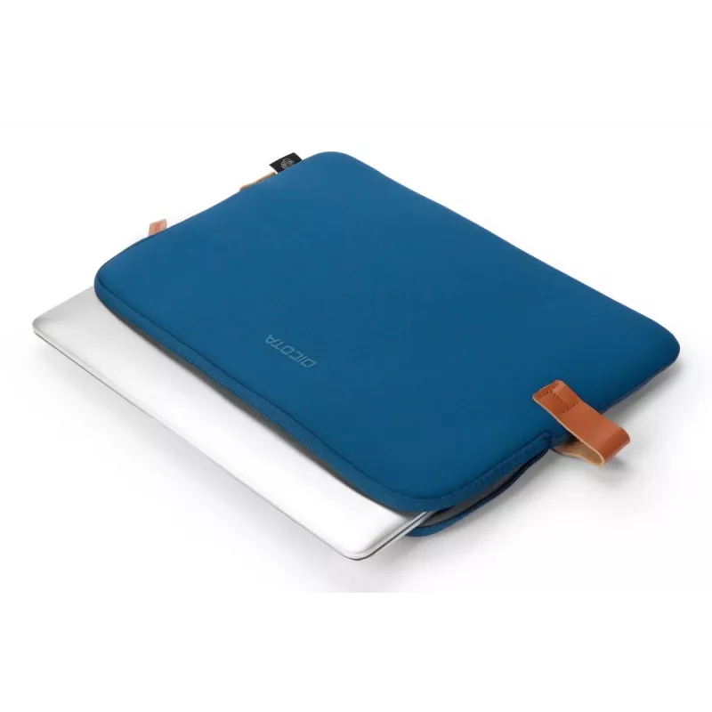 DICOTA Skin Urban - Funda para MacBook 14in - Navy Blue / Tejido de neopreno de poliéster reciclado