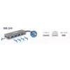 Hub USB D-Link DUB-2340 USB-C 4 puertos USB 3.0 Power Delivery 60W