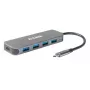 Hub USB D-Link DUB-2340 USB-C 4 puertos USB 3.0 Power Delivery 60W