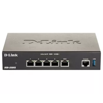 Router de sobremesa D-Link DSR-250V2 Wireless Gigabit Ethernet negro