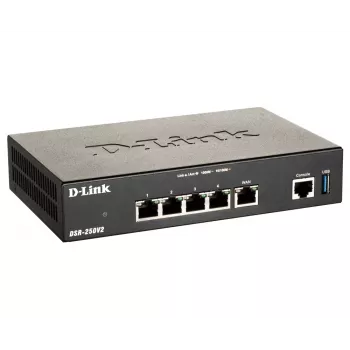 Router de sobremesa D-Link DSR-250V2 Wireless Gigabit Ethernet negro