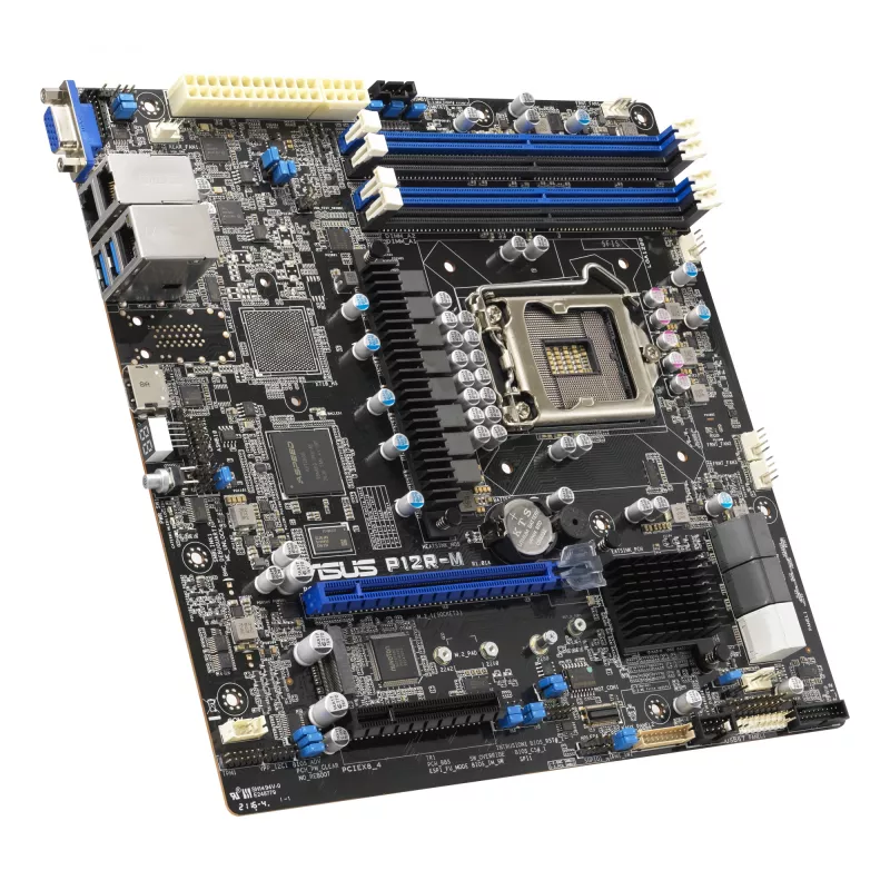 ASUS P12R-M placa base para servidor, micro ATX, LGA 1200, Intel C252