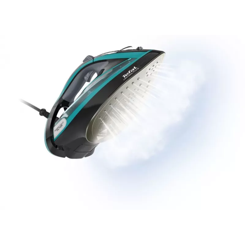 Tefal Ultimate Pure FV9844 Plancha en seco y vapor suela Durilium Autoclean 3200 W Negro, Azul