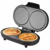 Unold 48165 máquina para tortitas American, 2 crepes, 13,5 cm, 1000 W, negra / acero inoxidable cepillado