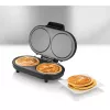 Unold 48165 máquina para tortitas American, 2 crepes, 13,5 cm, 1000 W, negra / acero inoxidable cepillado