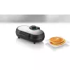 Unold 48165 máquina para tortitas American, 2 crepes, 13,5 cm, 1000 W, negra / acero inoxidable cepillado