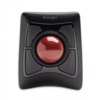 Kensington Expert Ratón trackball inalámbrico, ambidiestro, óptico, RF inalámbrico + Bluetooth, 400 DPI, Negro