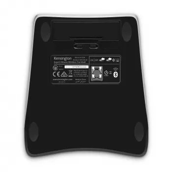 Kensington Expert Ratón trackball inalámbrico, ambidiestro, óptico, RF inalámbrico + Bluetooth, 400 DPI, Negro