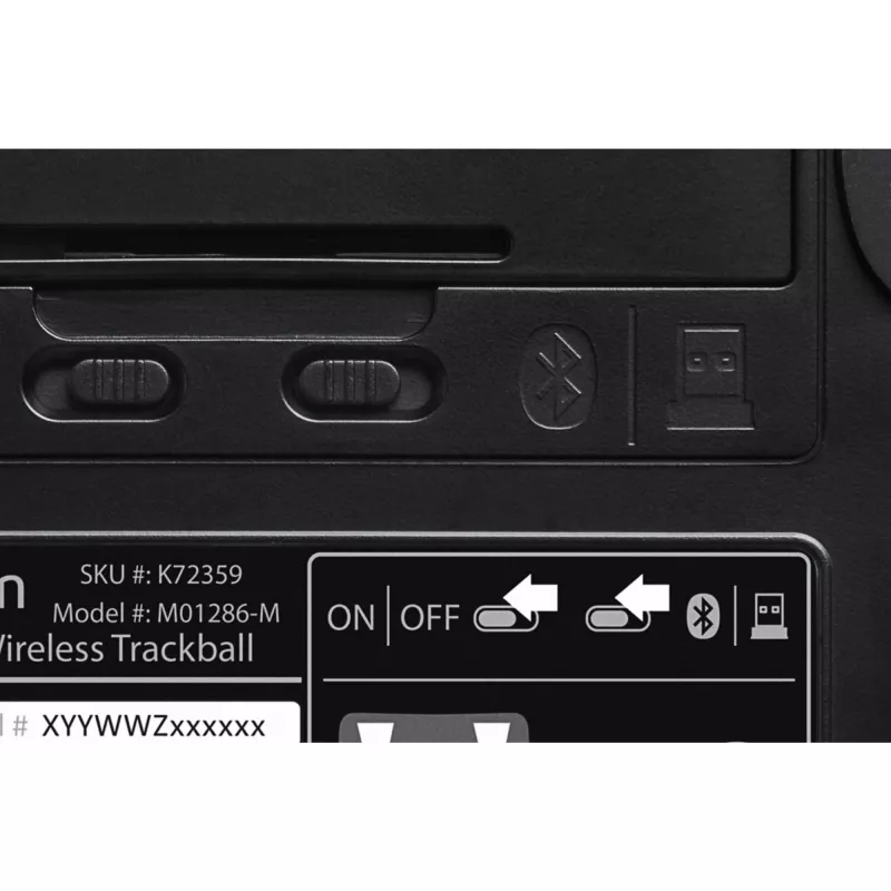 Kensington Expert Ratón trackball inalámbrico, ambidiestro, óptico, RF inalámbrico + Bluetooth, 400 DPI, Negro
