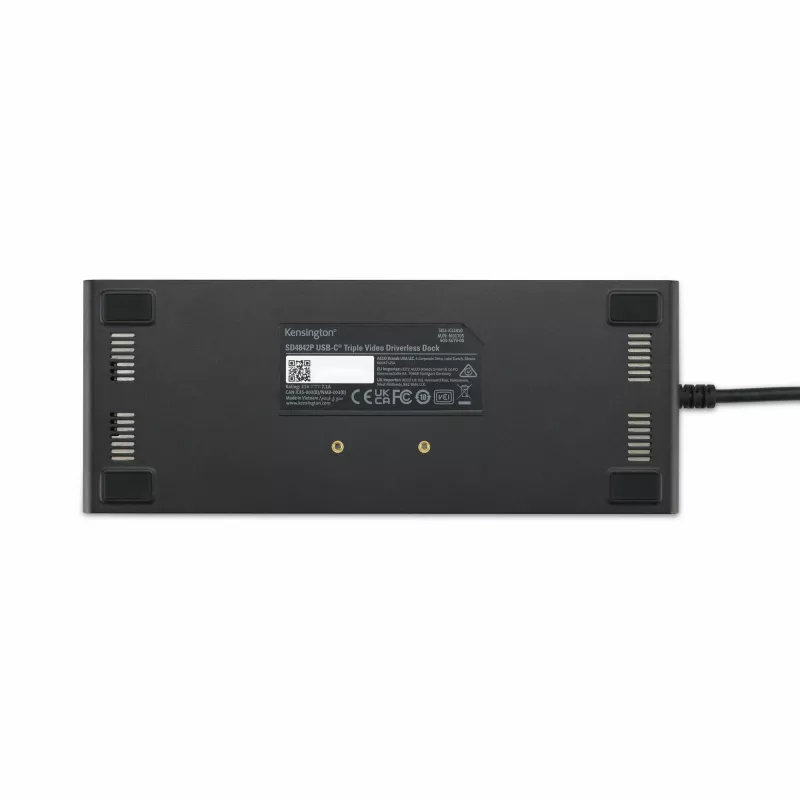 Estación de acoplamiento Kensington SD4842P EQ USB-C 10Gbps Triple Vídeo sin controladores con Power Delivery de 100W