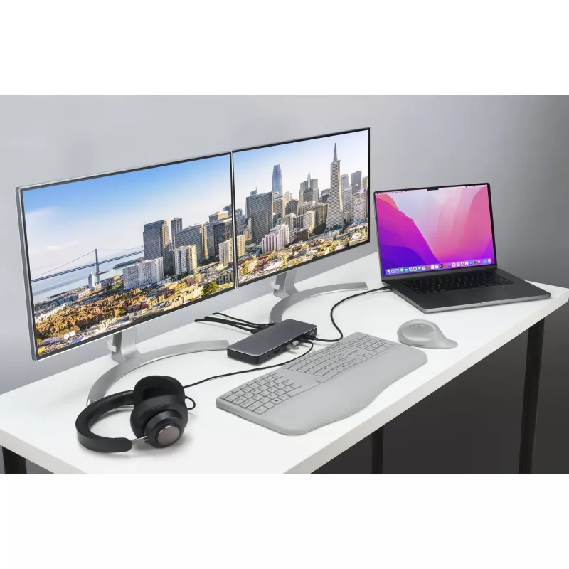 Estación de acoplamiento Kensington SD5760T Thunderbolt 4 Dual 4K con alimentación de 96W