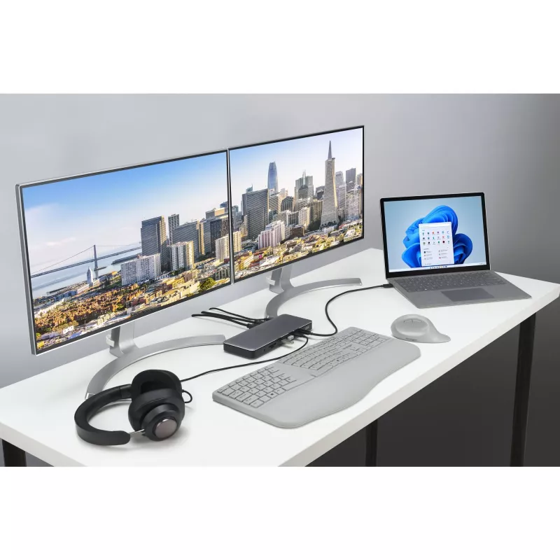 Estación de acoplamiento Kensington SD5760T Thunderbolt 4 Dual 4K con alimentación de 96W