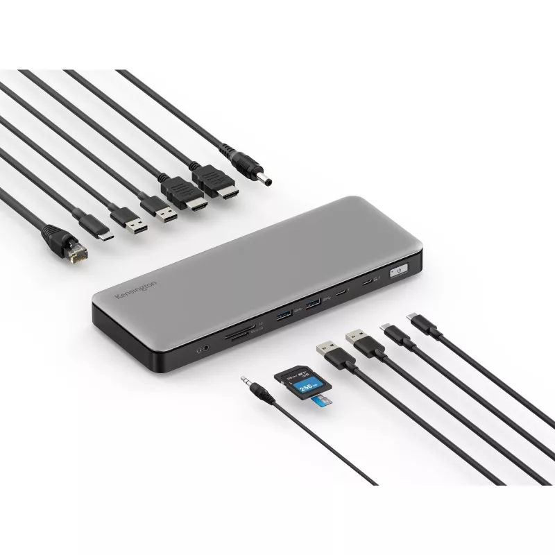Estación de acoplamiento Kensington SD5760T Thunderbolt 4 Dual 4K con alimentación de 96W