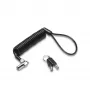 Candado de portátil Kensington NanoSaver Portable con llave, 2,3 m, Kensington, llave, acero al carbono, negro, plata
