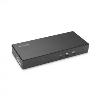 Estación de acoplamiento Kensington SD4781P EQ USB-C y USB-A Dual 4K, con cable, USB 3.2 Gen 2 (3.1 Gen 2) Type-C, 100 W, 3,5 mm, 10,100,1000 Mbit/s, negro