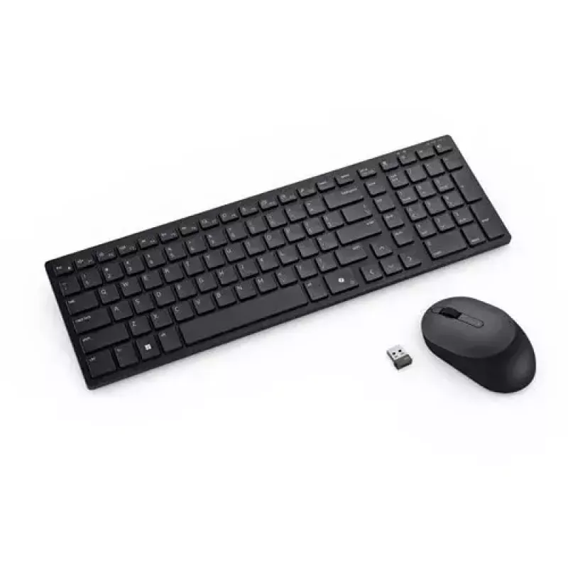 Conjunto de teclado y ratón DELL KM555 Universal RF Wireless + Bluetooth QWERTZ Alemán Negro