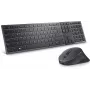 Conjunto de teclado y ratón DELL KM900 Office RF Wireless + Bluetooth QWERTZ Alemán Grafito