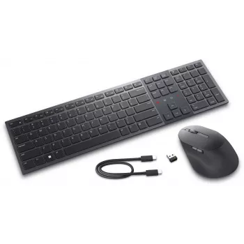 Conjunto de teclado y ratón DELL KM900 Office RF Wireless + Bluetooth QWERTZ Alemán Grafito