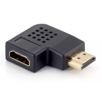 Adaptador HDMI en ángulo conector macho a conector hembra Equip 118910