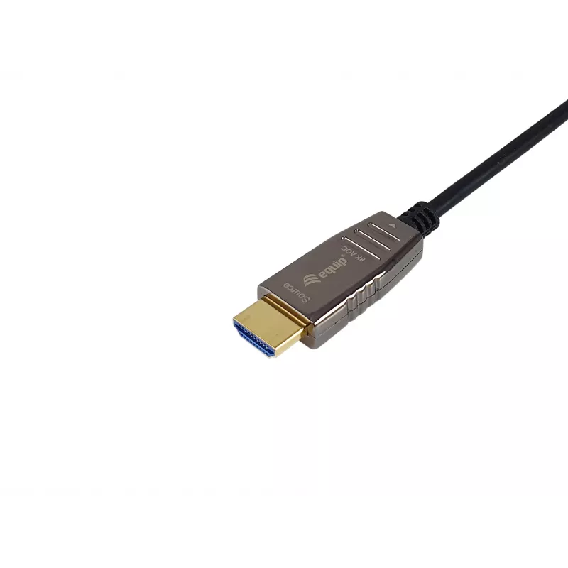 Equip cable óptico activo HDMI 2.1, 30 m, 8K/60 Hz, 30 m, HDMI Type-A (estándar), HDMI Type-A (estándar), 3D, Audio Return Channel (ARC), negro