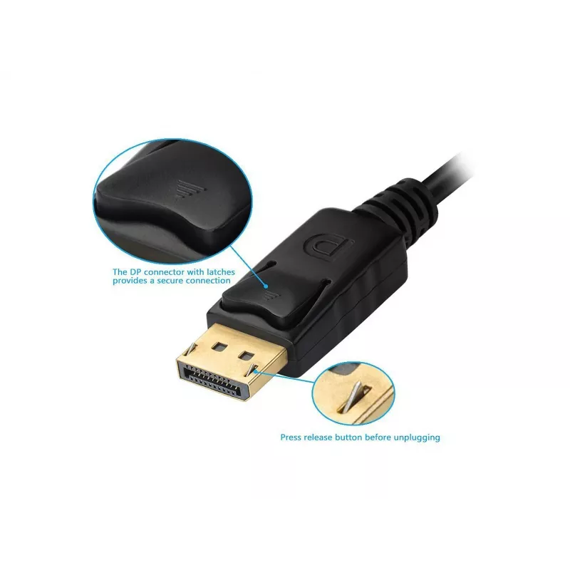 Adaptador DisplayPort a VGA HDMI DVI Equip 133441