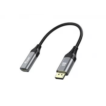 Equip adaptador DisplayPort 1.2 a HDMI, 4K/60Hz, 0,15 m, DisplayPort, HDMI, conector macho, conector hembra, recto