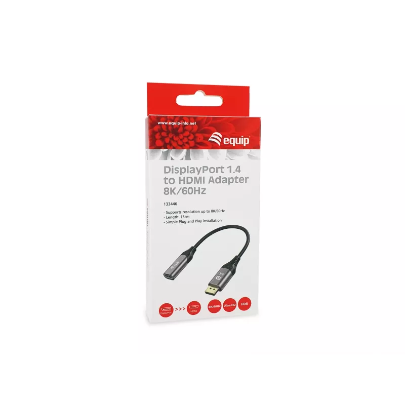 Equip adaptador DisplayPort 1.4 a HDMI 8K 60Hz 0,15 m