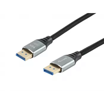 Equip cable DisplayPort 2.1 Premium, 2,0 m, 16K/60 Hz, 54 Gbit/s