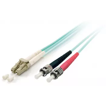 Equip cable de conexión de fibra óptica LC/ST, OM3, 2 m, 2 m, OM3, LC, ST