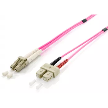 Equip cable de conexión de fibra óptica LC/SC, OM4, 0,5 m